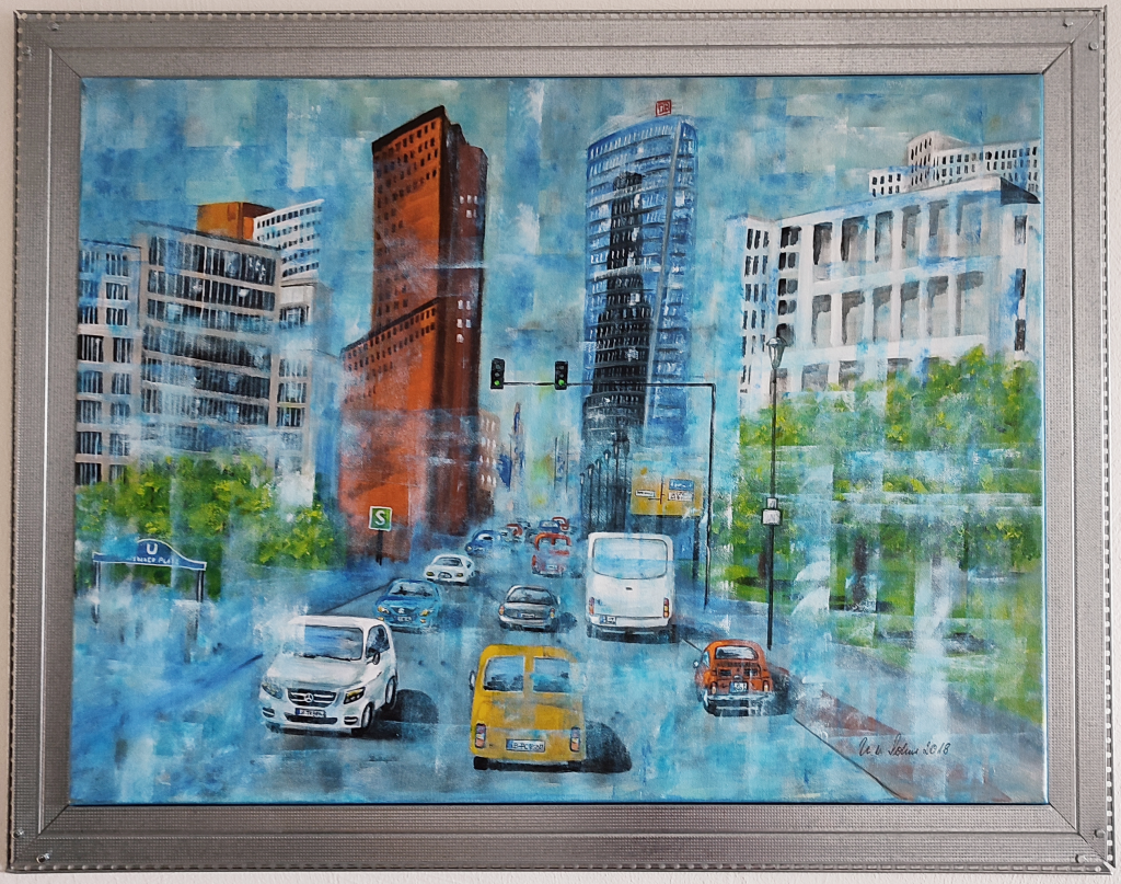 Gemälde Automobile in Berlin Blechrahmen